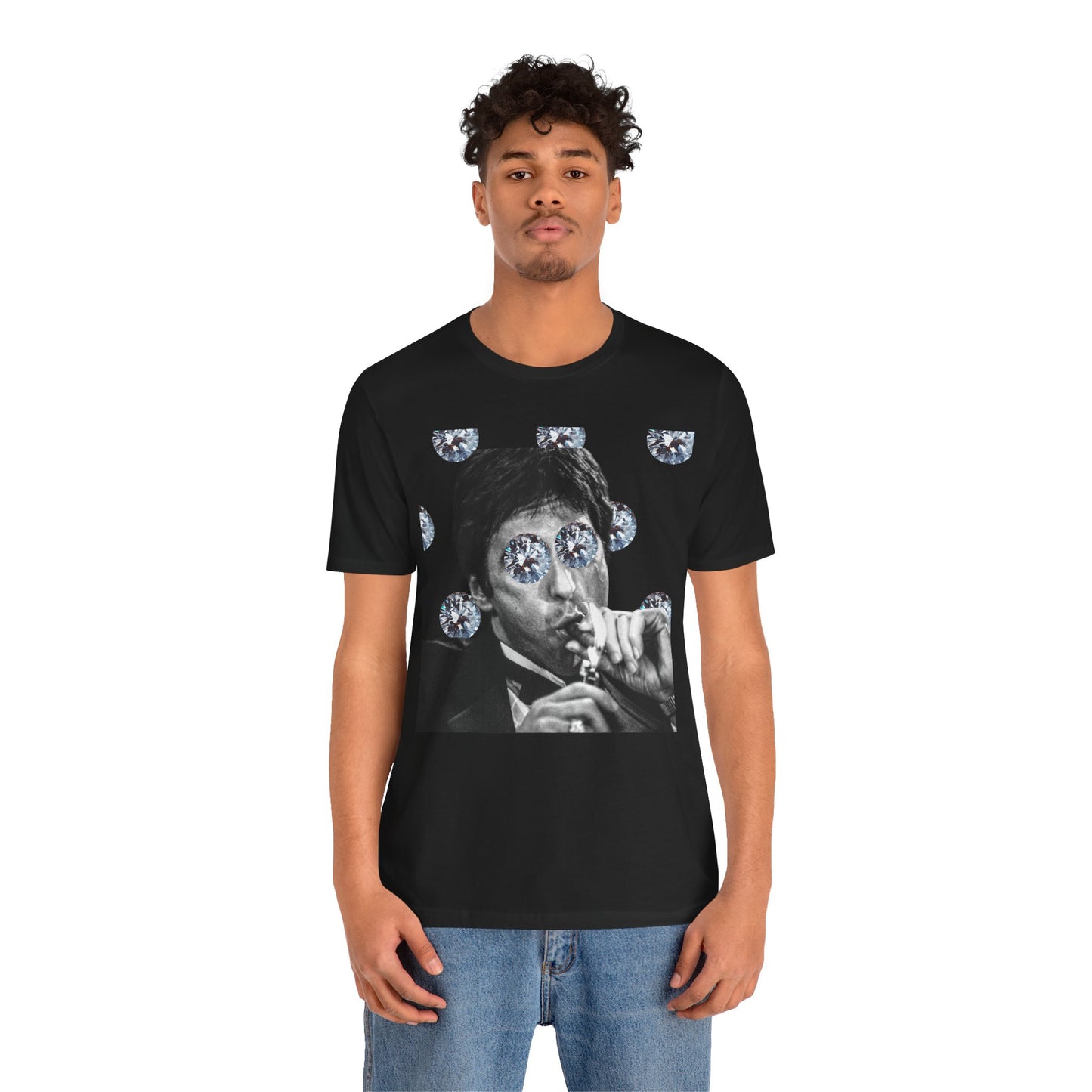 Tunl Visn Miami Noir Retro Tee | Diamond Kingpin Graphic T-Shirt | Y2K Streetwear