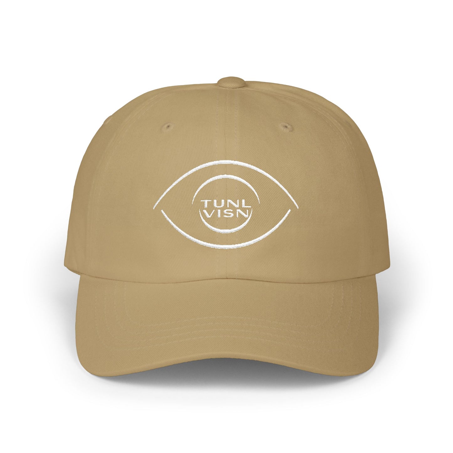 TUNL VISN - FOCUS//001 Dad Hat | Low-Profile Cotton | TV Monogram Embroidery | Minimal Streetwear