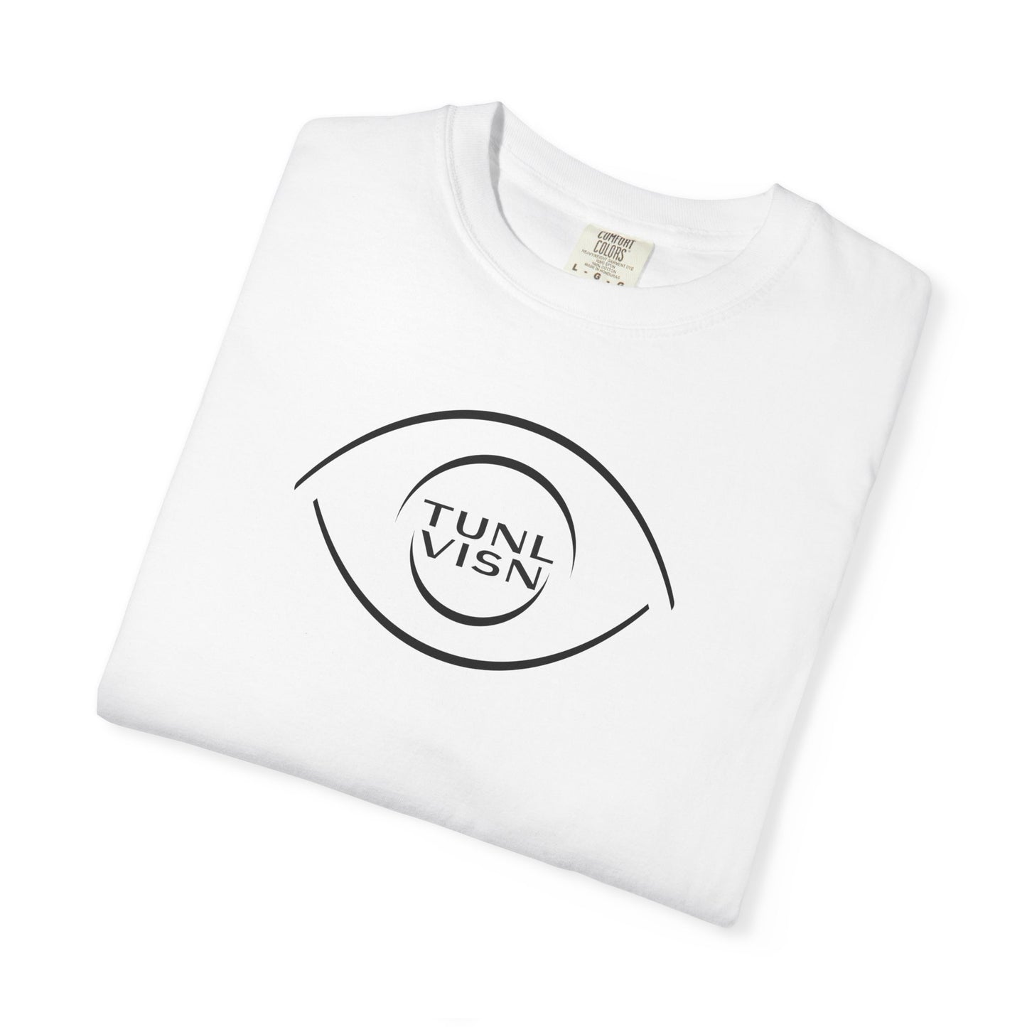 Tunl Visn FOCUS//001 Garment-Dyed Tee | Relaxed Unisex Fit | “FOCUS” Minimal Graphic |