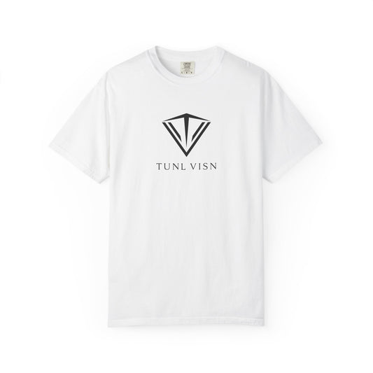 Tunl Visn FOCUS//001 Garment-Dyed Tee | Relaxed Unisex Fit | “FOCUS” Minimal Graphic |