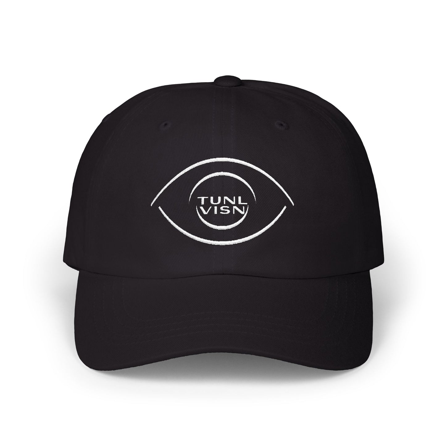 TUNL VISN - FOCUS//001 Dad Hat | Low-Profile Cotton | TV Monogram Embroidery | Minimal Streetwear