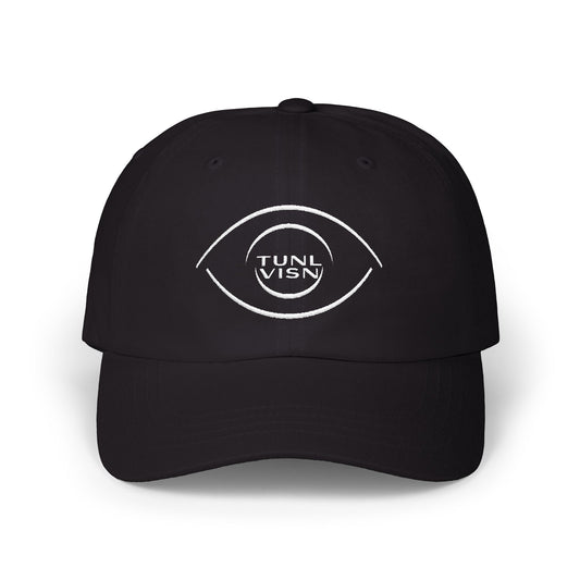 TUNL VISN - FOCUS//001 Dad Hat | Low-Profile Cotton | TV Monogram Embroidery | Minimal Streetwear
