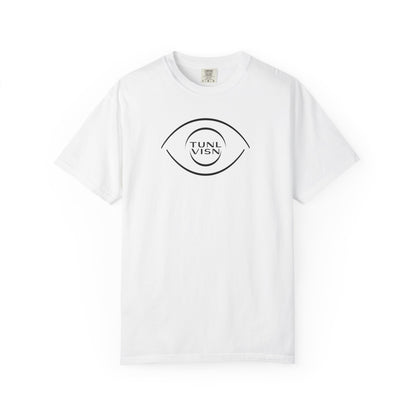 Tunl Visn FOCUS//001 Garment-Dyed Tee | Relaxed Unisex Fit | “FOCUS” Minimal Graphic |