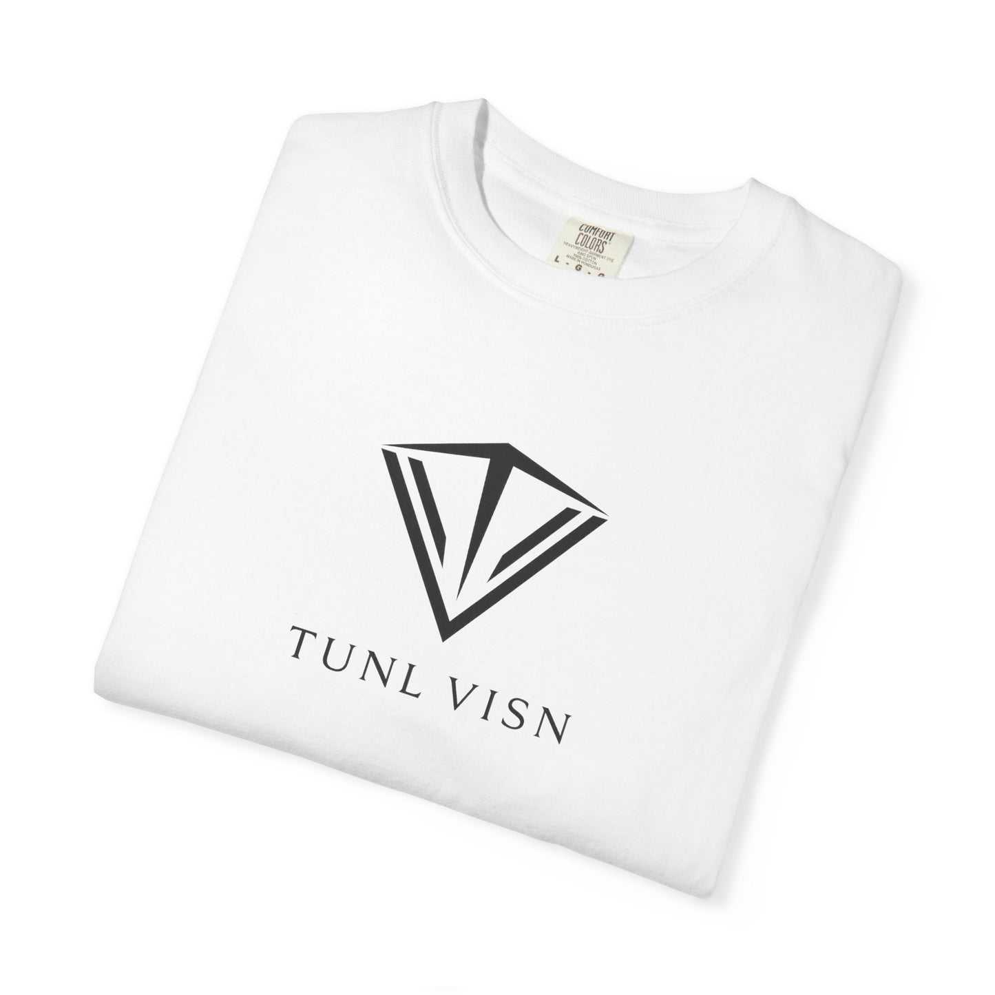 Tunl Visn FOCUS//001 Garment-Dyed Tee | Relaxed Unisex Fit | “FOCUS” Minimal Graphic |