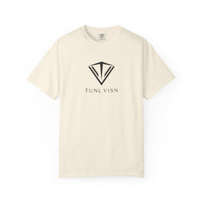Tunl Visn FOCUS//001 Garment-Dyed Tee | Relaxed Unisex Fit | “FOCUS” Minimal Graphic |