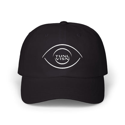 TUNL VISN - FOCUS//001 Dad Hat | Low-Profile Cotton | TV Monogram Embroidery | Minimal Streetwear