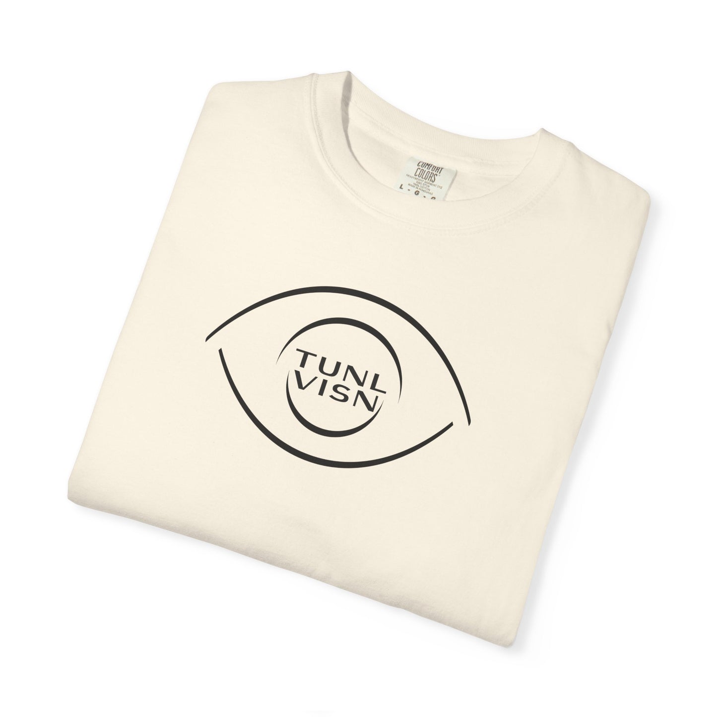 Tunl Visn FOCUS//001 Garment-Dyed Tee | Relaxed Unisex Fit | “FOCUS” Minimal Graphic |