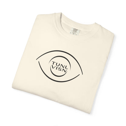 Tunl Visn FOCUS//001 Garment-Dyed Tee | Relaxed Unisex Fit | “FOCUS” Minimal Graphic |
